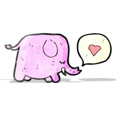 Cute elephant cartoon N18