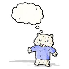 polar bear teddy cartoon N3