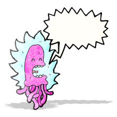 Pink Jellyfish Cartoon N2