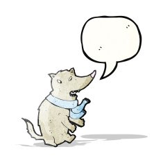 cute wolf cartoon