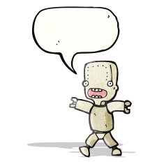 Cartoon Robot N89