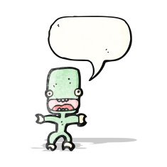 cartoon little alien N20