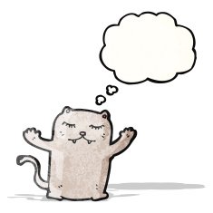 funny cartoon cat N118