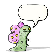 funny cartoon butterfly (raster version)