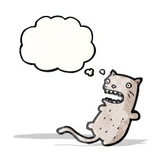 funny cartoon cat (raster version)