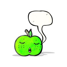 cute cartoon apple (raster version) N3