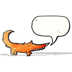 cartoon fox (raster version)