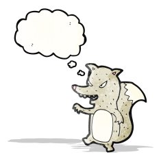 little wolf cartoon (raster version)