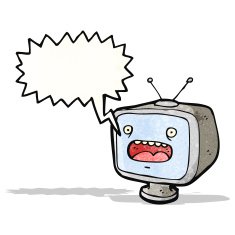 cartoon television set (raster version)