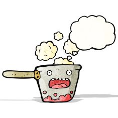 cartoon hot kitchen pan N2