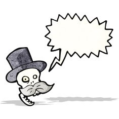 funny cartoon skull N10