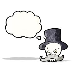 funny cartoon skull N12
