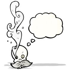 funny cartoon skull N13