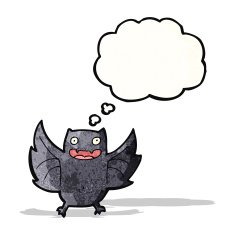 halloween bat cartoon N6
