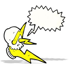 crazy cartoon skull N2