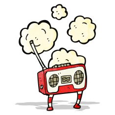 cartoon retro radio N3