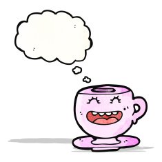 cartoon tea cup N17