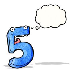 cartoon number five N4