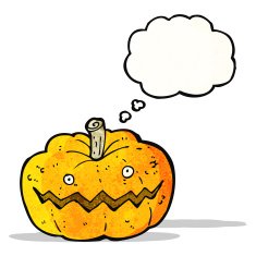 cartoon halloween pumpkin N17