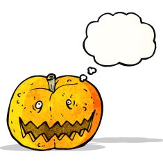 cartoon halloween pumpkin N18