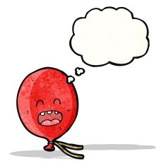 floating balloon cartoon character N3