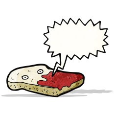 sliced bread cartoon character N14