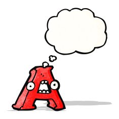 cartoon letter a N5