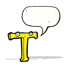 Cartoon Letter T N7