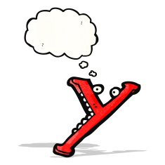 cartoon letter y N4
