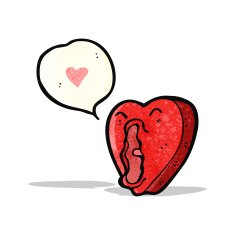 funny cartoon love heart N2