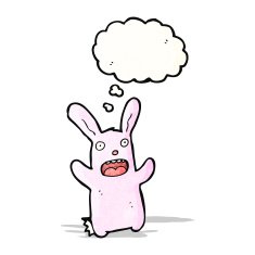 funny pink rabbit cartoon N2