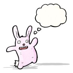 funny pink rabbit cartoon N6