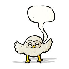 Cartoon Owl N78