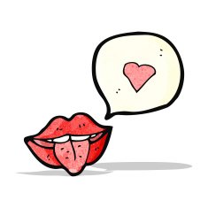 Cartoon Mouth Sticking Out Tongue N8