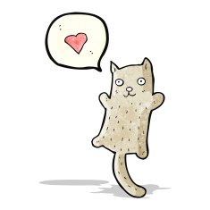 funny cartoon cat N123