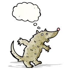 surprised wolf cartoon