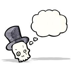 spooky skull cartoon N22