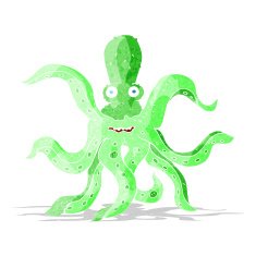 cartoon giant octopus N2