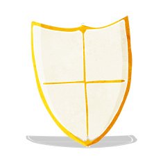 cartoon heraldic shield N3