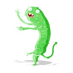 cartoon gross little monster N3