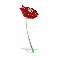 cartoon flower N107