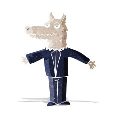 Cartoon Wolf N70