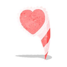 cartoon love heart symbol