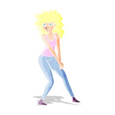 cartoon woman posing N5