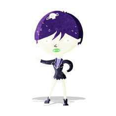 Cartoon Vampire Girl N18