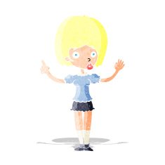cartoon woman explaining her point N2