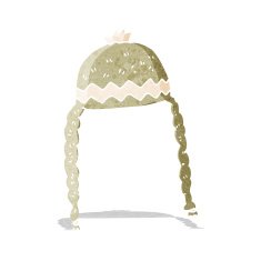 cartoon cool hat