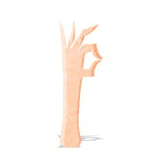 cartoon okay hand gesture