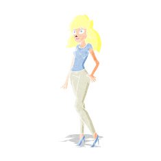 cartoon pretty woman N7