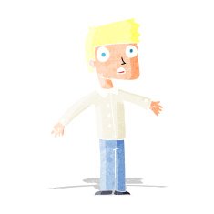 cartoon shocked man N20